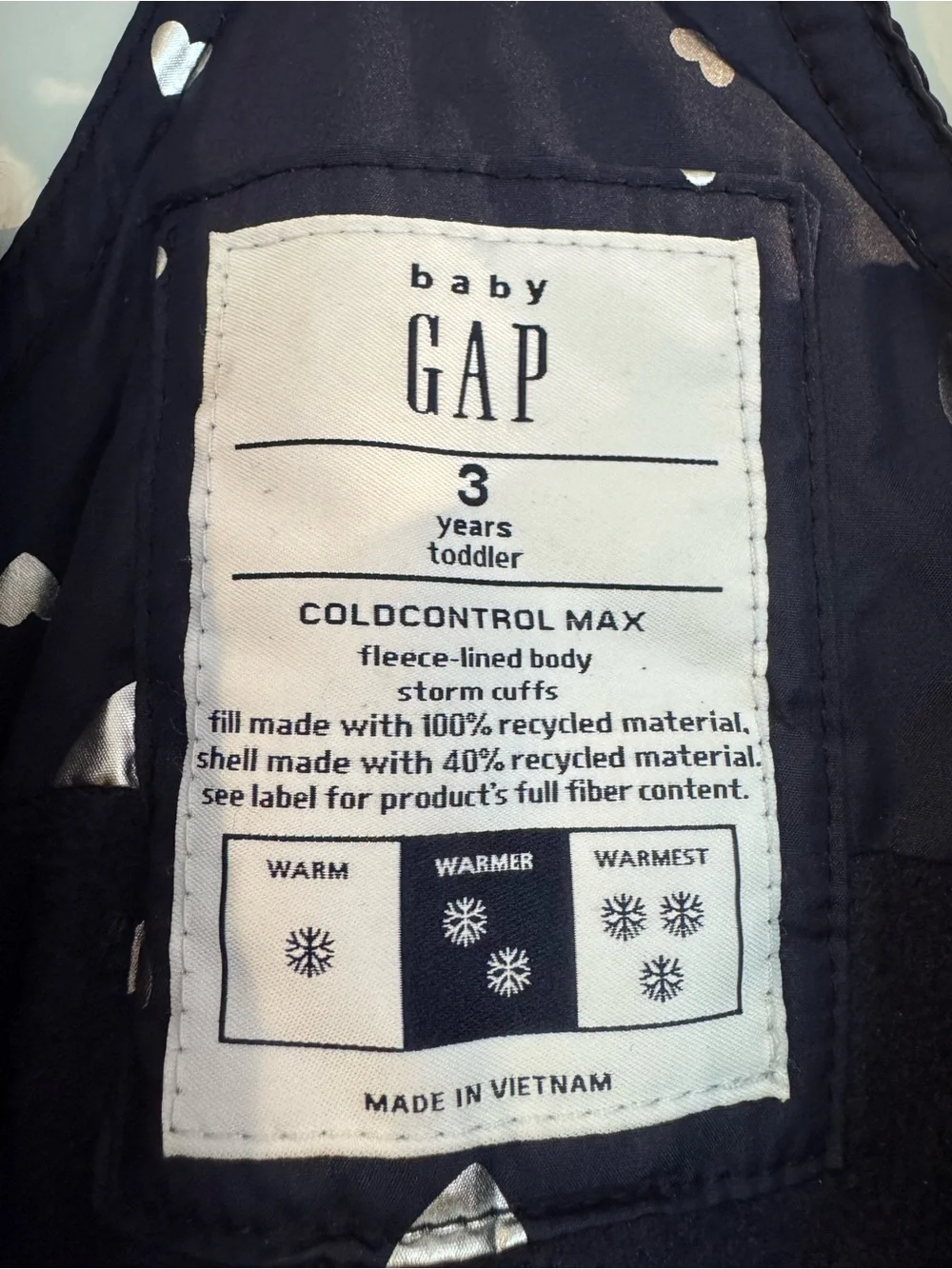 GAP water resistant
